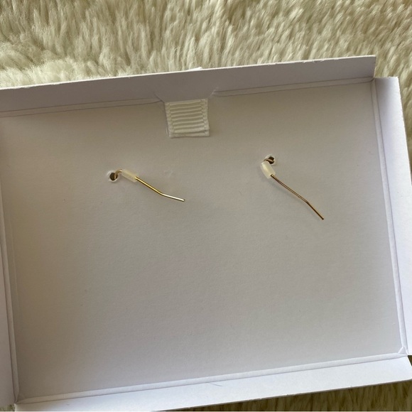 Whimsical Gold and Coral Pink Crab Pearl Cubic Zirconia Earrings - Picture 5 of 10